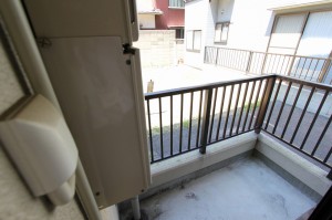 洗濯機はベランダ置き